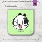 Mini marca páginas magnético - verde