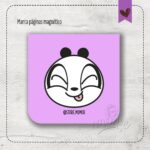 Mini marca páginas magnético - lilás