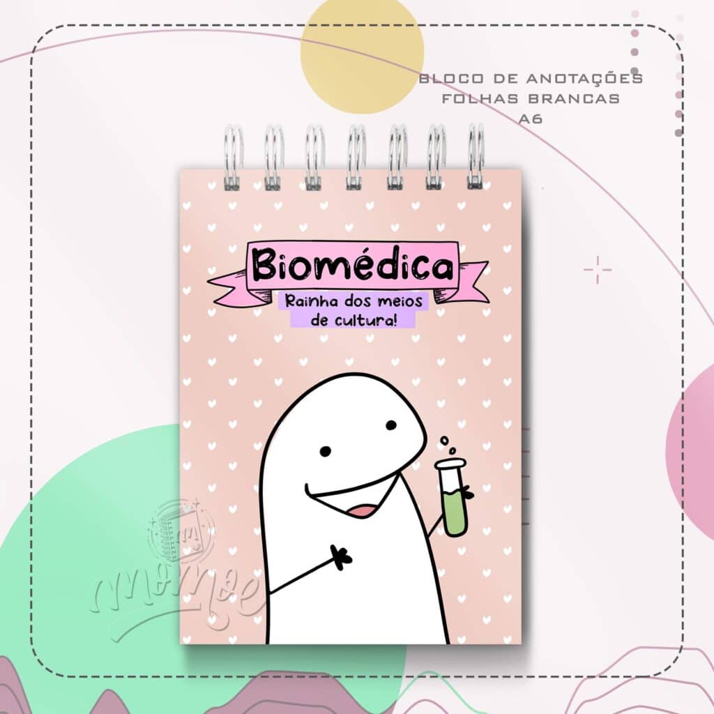 Caderno Profissões Flork Biomédica Momoe Store 6211