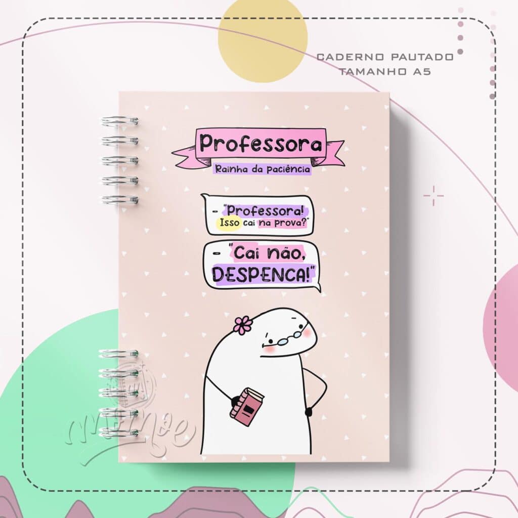 Caderno Profissões Flork Professora Momoe Store 9721