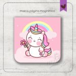Mini marca páginas magnético - Coleção Unicórnio 01