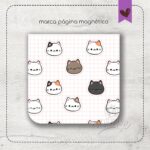 Mini marca páginas magnético - Coleção Gatinhos Kawaii 02