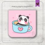 Mini marca páginas magnético - Coleção Pandinha 02