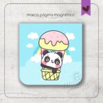 Mini marca páginas magnético - Coleção Pandinha 03