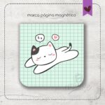 Mini marca páginas magnético - Coleção Gatinhos Kawaii 04