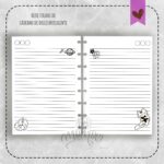 Refil Caderno de Disco Inteligente - Coleção Gato Celestial - Selene - MOD. 19