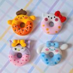Kit Borracha fofa - Hello Kitty Donuts