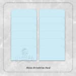 Abas divisórias (lisa) azul