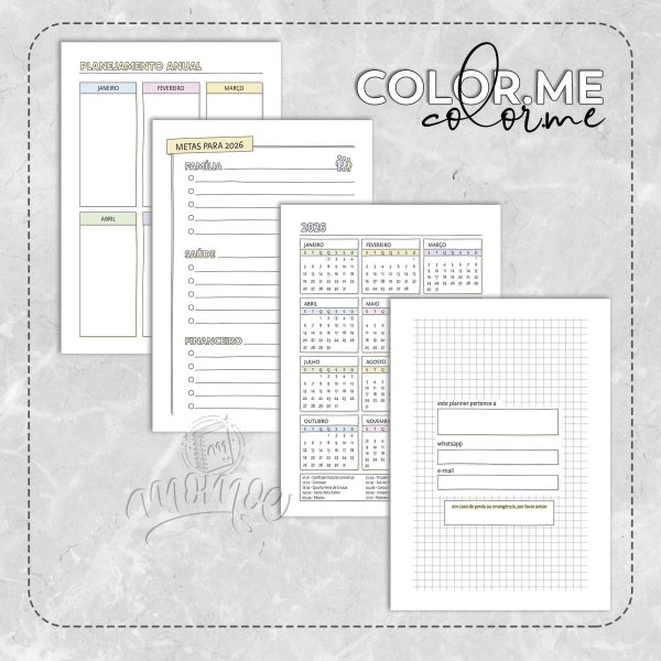 Planner Color.me 2026 - Imagem 1