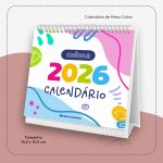 Calendário de Mesa Colors 2026