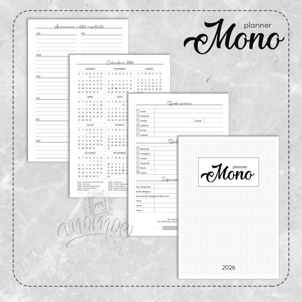 Mono Planner 2026 - Imagem 1