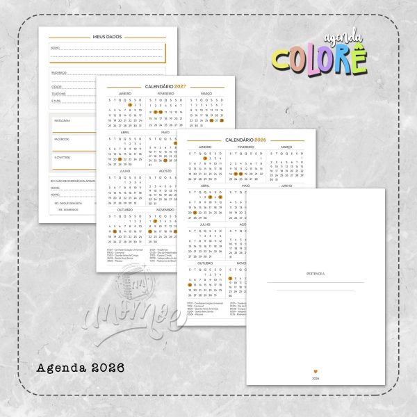 Agenda Colorê 2026 - Imagem 1