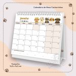 Calendário de Mesa Cachorrinhos 2026 - Imagem 2