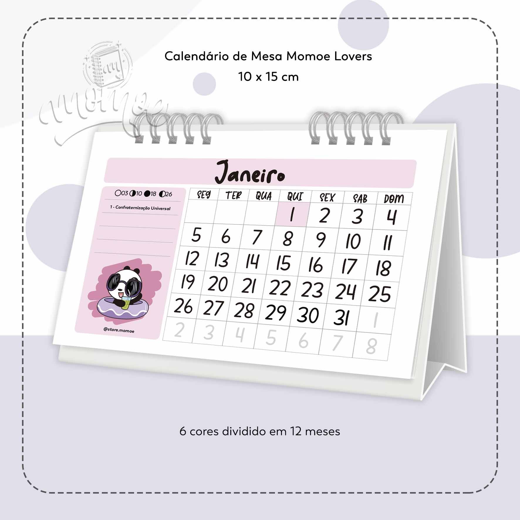 02 Calendário de Momoe Lovers 2026 - Imagem 2