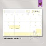 Planner Blocado Mensal Magnético - Calendário de geladeira 2026 - Imagem 2