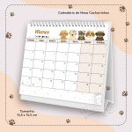 Calendário de Mesa Cachorrinhos 2026 - Imagem 4