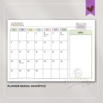 Planner Blocado Mensal Magnético Fun - Calendário de geladeira 2026 - Imagem 7