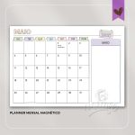 Planner Blocado Mensal Magnético Fun - Calendário de geladeira 2026 - Imagem 6