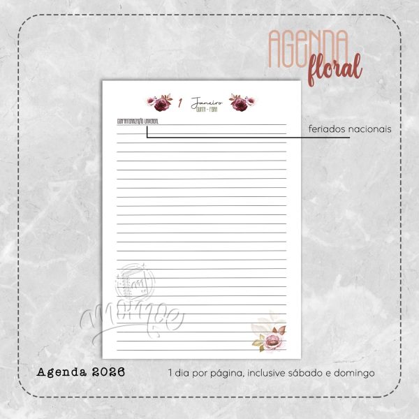Agenda Floral 2026 - Imagem 1