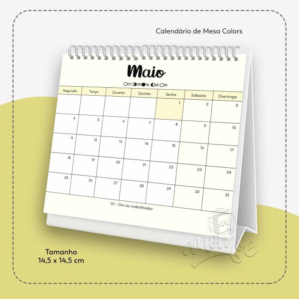 Calendário de Mesa Colors 2026 - Imagem 6