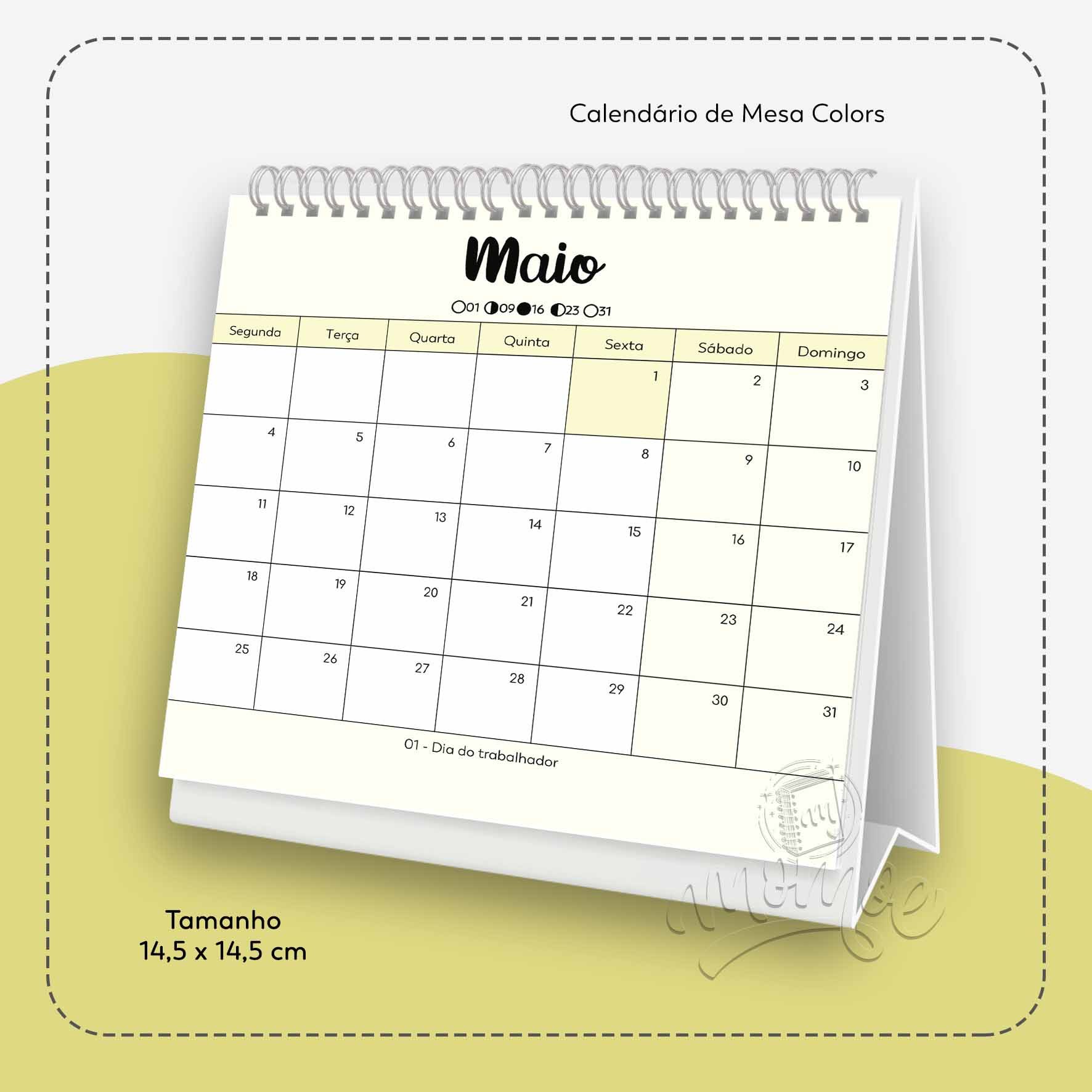 06 Calendário de Mesa Colors 2026 - Imagem 6