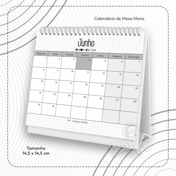 Calendário de Mesa Mono 2026 - Imagem 7