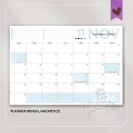Planner Blocado Mensal Magnético - Calendário de geladeira 2026 - Imagem 11