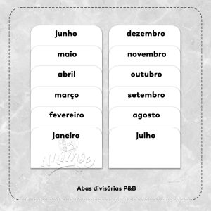 Abas divisórias P&B