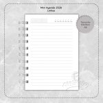 Mini Agenda 2026 - A6 Cinza - Imagem 4